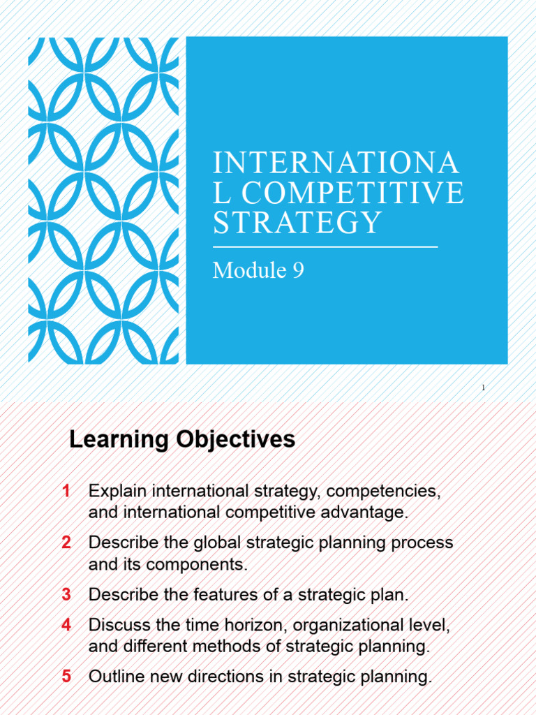 International Competitive Strategy Overview | PDF | Strategic ...