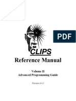 CLIPS Reference Manual Volume 2: Advanced Programming Guide 6.4.1
