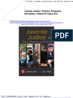 Test Bank For Juvenile Justice Policies Programs and Practices 5th Edition Robert W Taylor Eric Fritsch Full Download