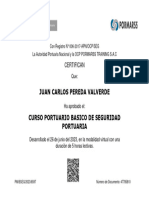 Seguridad Portuaria - Juan Carlos Pereda Valverde