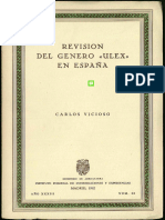 Revisión Del Género Ulex en España, Carlos Vicioso 1962