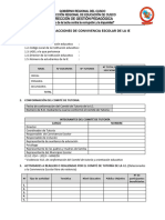 Reporte de Acciones de Convivencia Escolar de La Ie 1