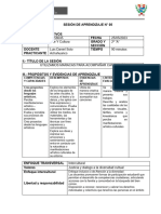 Sesión de Aprendizaje N5 2 A