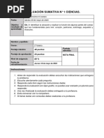 Ciencias Evaluación 2 - B Mayo