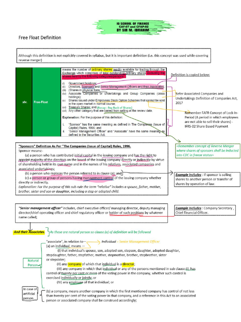 Free Float Definition PDF