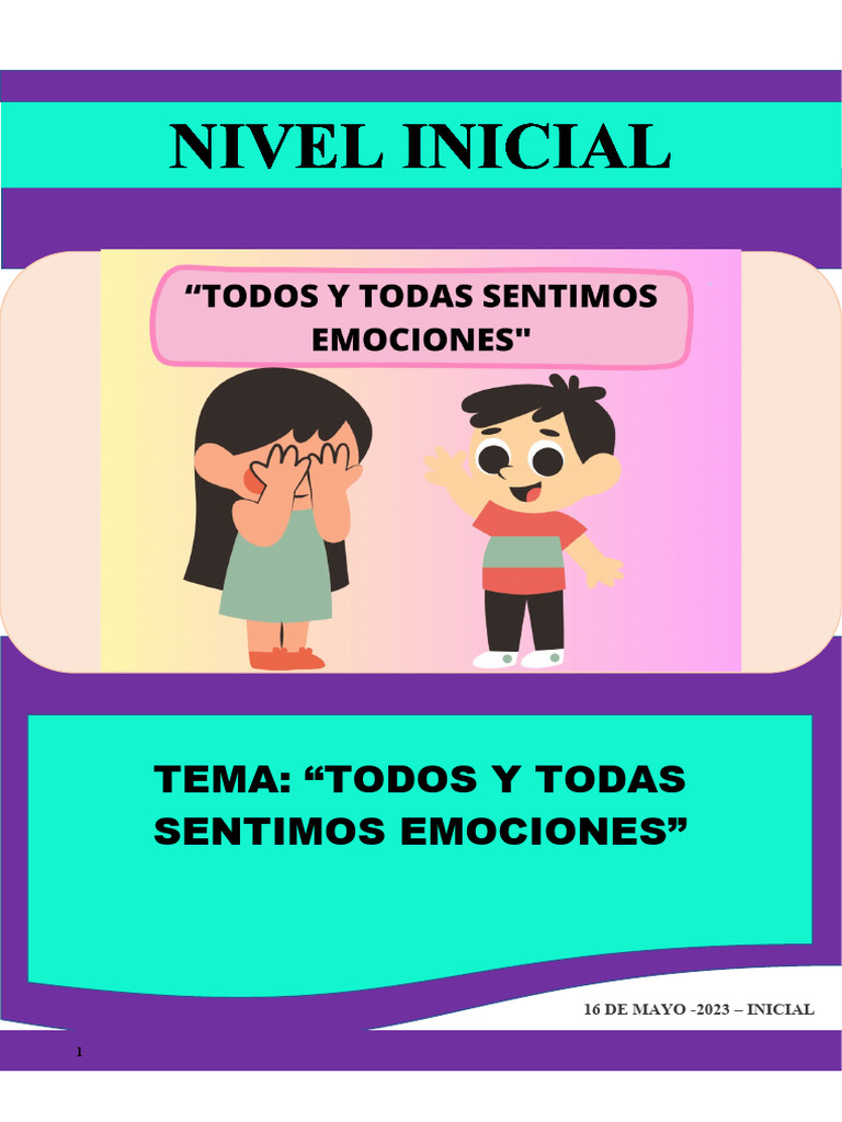 Proyecto de Emociones para Niños | PDF | Las emociones | Evaluación