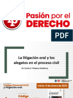La Litigación Oral y Los Alegatos en El Proceso Civil PDF Gratis