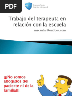 Trabajo Del Terapeuta Con La Escuela