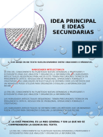 Idea Principal E Ideas Secundarias