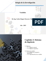 Hipótesis y Variables - 20223