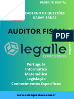 Caderno de Questoes Gabaritadas Auditor Fiscal Legalle 2023