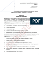 130.ley Que Crea El Organismo Publico Descentralizado Denominado Ferias, Espectaculos y Paseos Tu