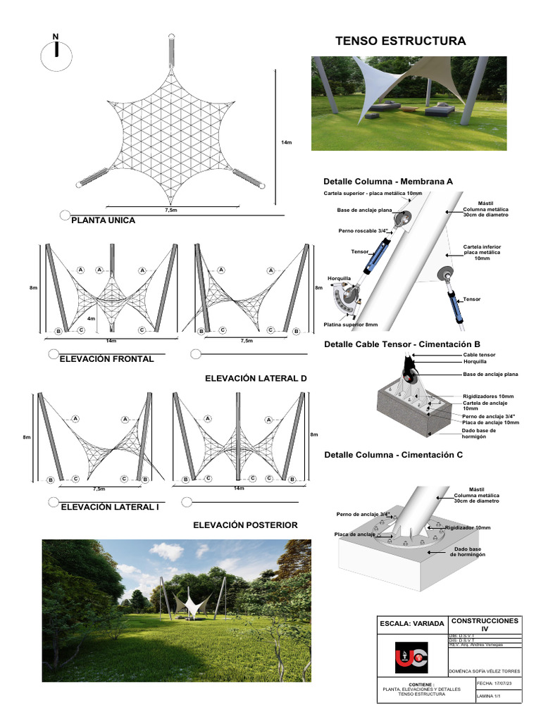 Detalles de Tensoestructuras Metálicas | PDF
