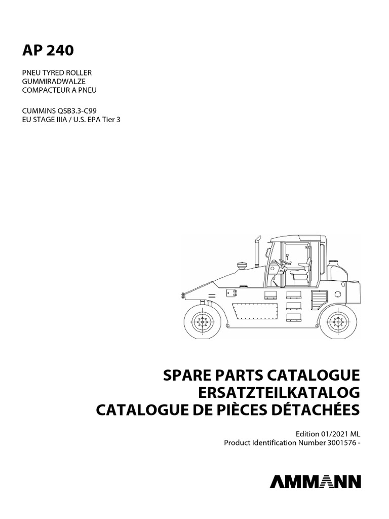 Ap240 Manual de Partes Serie 3001576 - 9999999 | PDF