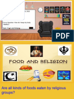 Food and Religion - November 28, 2022
