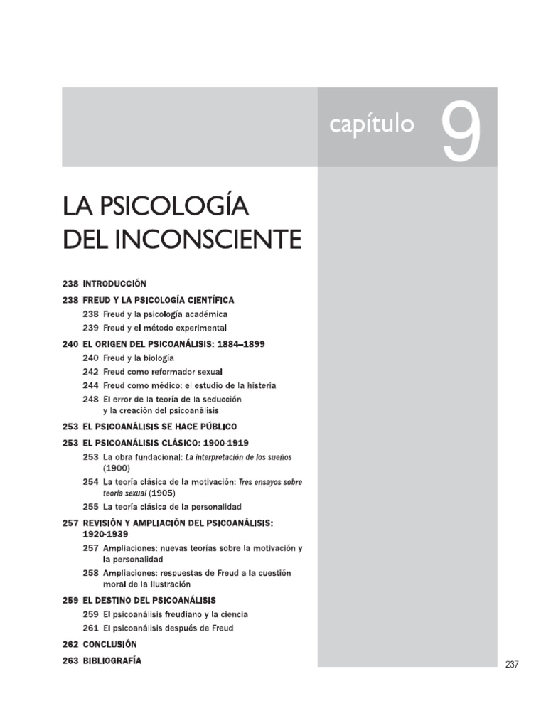 Cap 9 Psicología Del Inconsciente Pdf