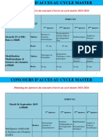 Calendrier-Master FSTT 23-24