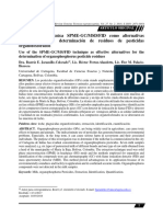 Empleo de La Técnica Cromatografia de Gases para Organofosforados