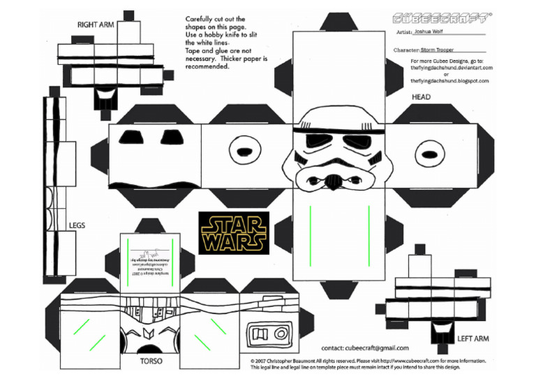 Storm Trooper Papercraft Toy Paper Craft | PDF