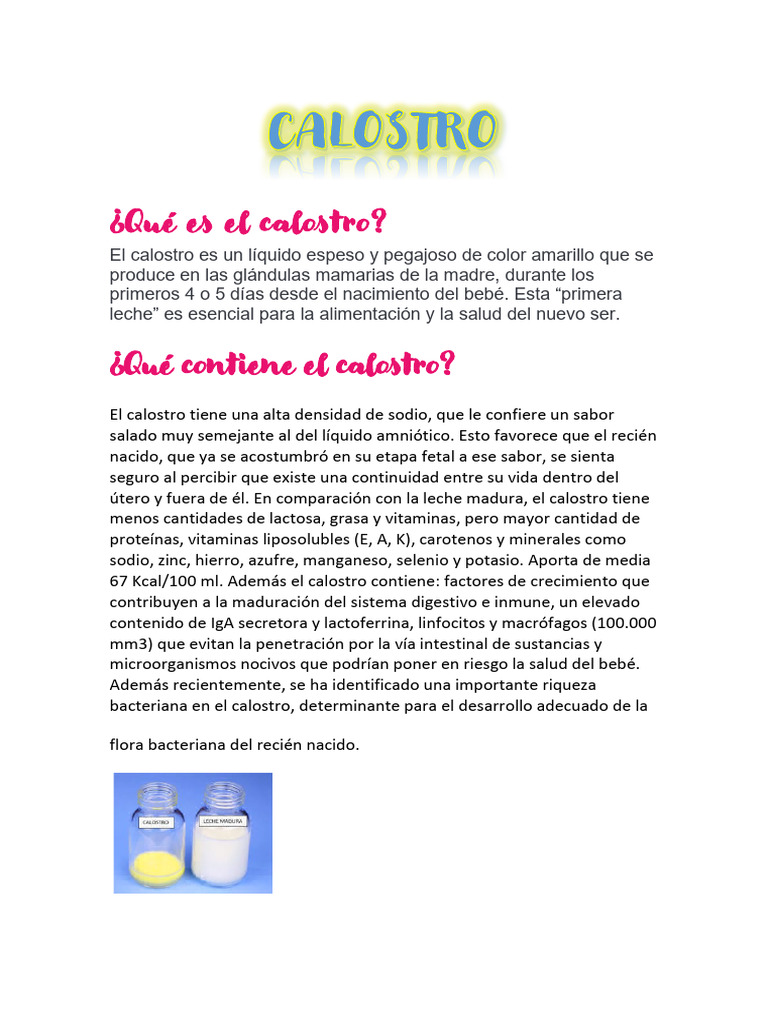 CALOSTRO | PDF