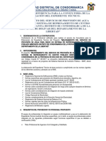 Requerimiento 011-TDR Contratacion de Consultor Elaboracion Expediente Tecnico