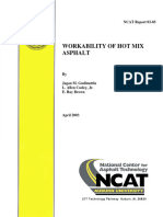 NCAT - Workability of Hot Mix Asphalt