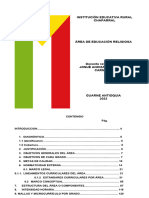 Plan de Area de Educacion Religiosa 2022