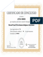 Certificate Microsoft Power Bi para Business Intelligence e Data Science 6462fe1b2bb04988150abc99 (