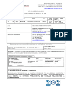 Acta Audiencia Solicitud de Entrega de Vehiculo 13 de Octubrede 2023