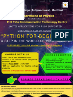 PYTHON For Beginers - Flyer - 2022 - 2023