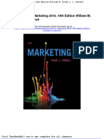 Test Bank For Marketing 2018 19th Edition William M Pride o C Ferrell 2 Full Download