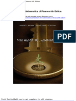 Test Bank For Mathematics of Finance 8th Editon Full Download