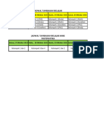 Jadwal Tambahan Kelompok Terbaru