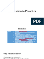 Intrroduction To Phonetics