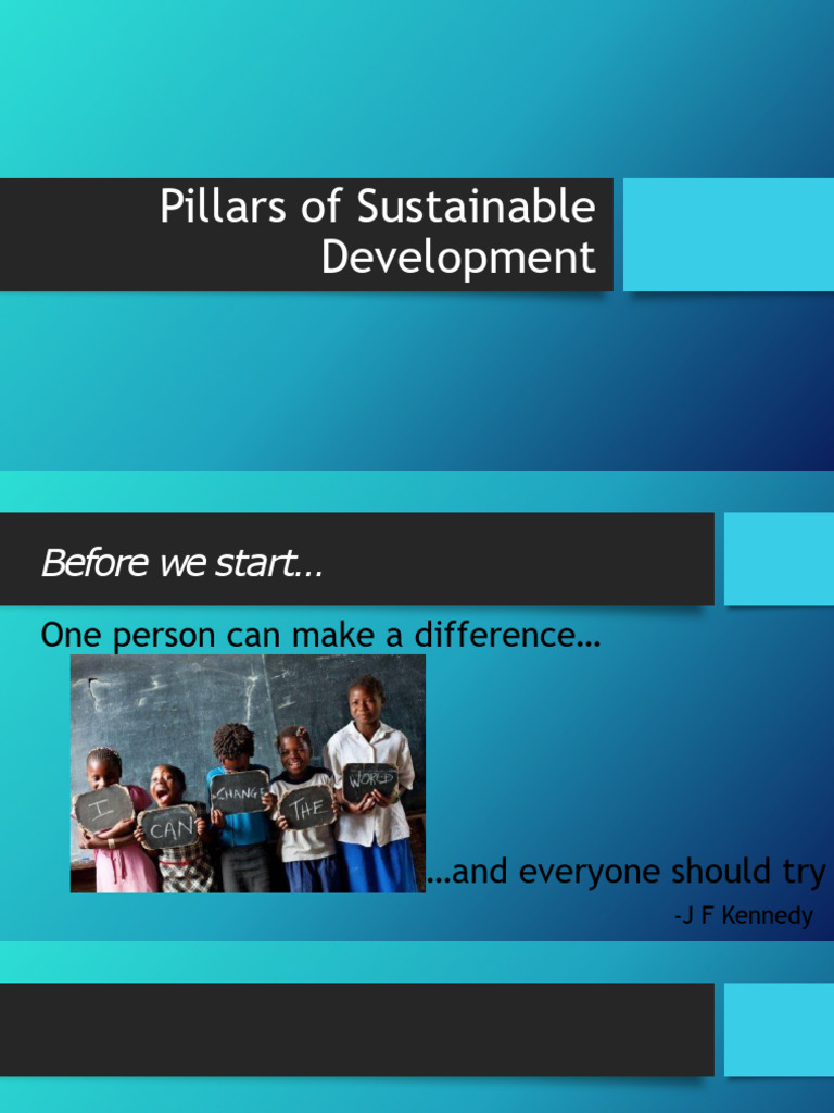 Pillars of Sustainable Development | PDF | Sustainability | Sustainable ...