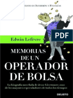 Memorias de Un Operador de Bolsa Edwin Lefevrepdf