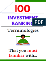 100 Investment Banking Terms