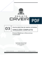 (Comentado) 3º Simulado PMSC - Projeto Caveira