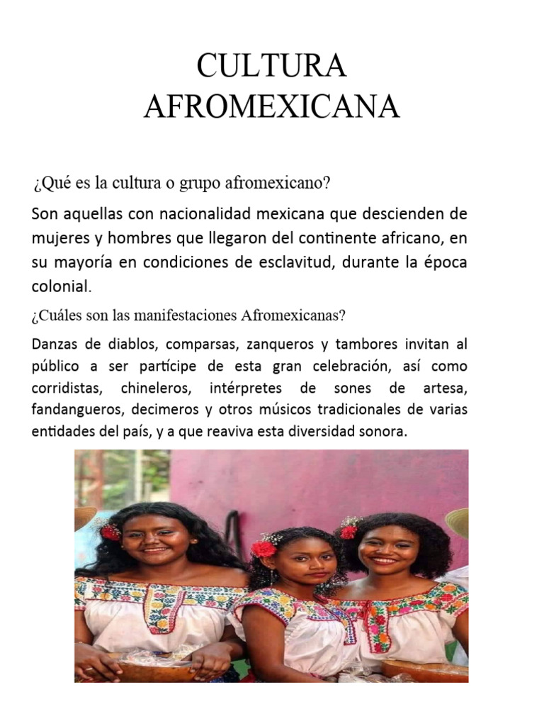 Cultura Afromexicana | PDF | Historia