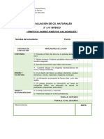 5°y 6° Triptico Evaluación de CS Naturales