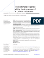 Customer Attribution Toward Corporate Social Responsibility The Importance of Social Justice in COVID19 Donation - 2022 - Emerald Group Holdings LTD