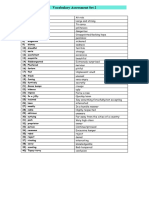 Vocabulary Assessment Set 2