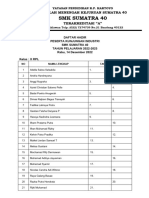 Daftar Hadir Junjungan Industri