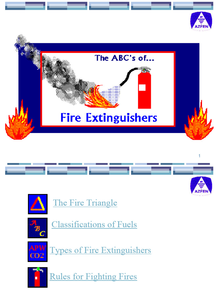 Fire Extinguishers PDF Fires Chemistry