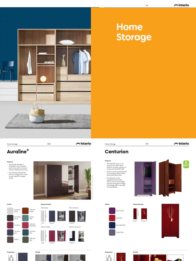 Home Storage Catlog Godrej PDF Blue Chest Of Drawers
