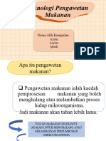 Teknologi Pengawetan Makanan