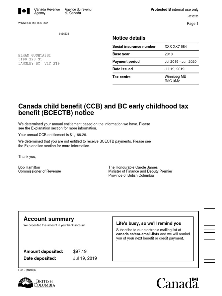 CCB Notice 2019 07 03 07 20 24 846549 | PDF | Taxes | Government Finances
