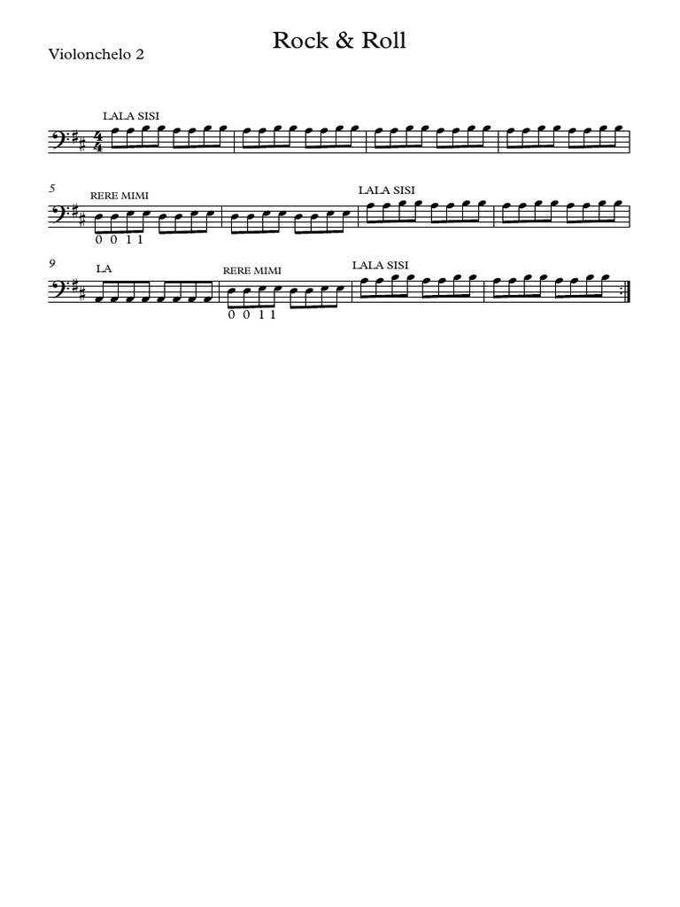 Rock Cello 1 | PDF
