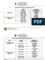 Exam Schedule