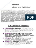 Art Analysis Meaning